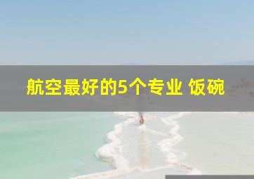 航空最好的5个专业 饭碗